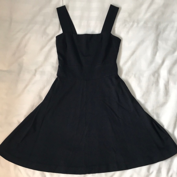Banana Republic Dresses & Skirts - Banana Republic Milly petite black knit wide strap knit skater dress EUC